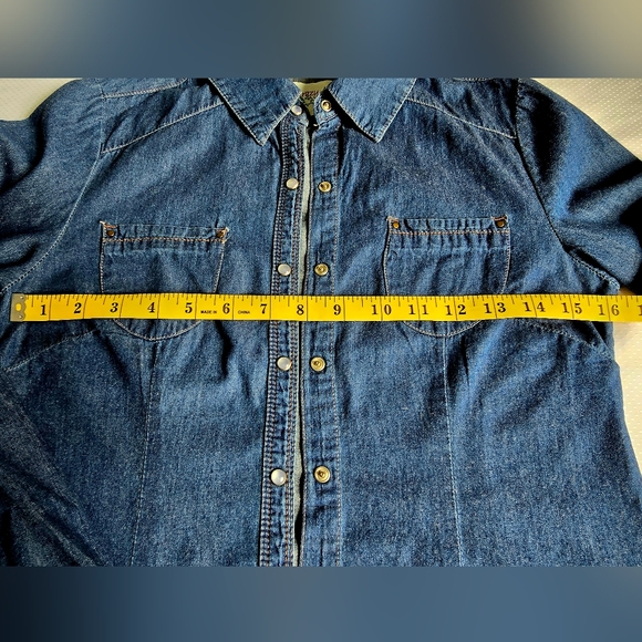 Denim Button Down Shirt Sz. XS - Picture 2 of 4